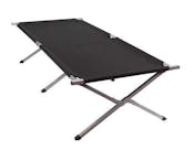 Heavy-Duty Cot, Black - 86" x 40.25" x 21.25"
