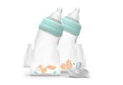 Angled Bottles with Pacifier 5oz, 2pk