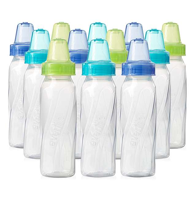 Evenflo Classic Clear Bottles, 8oz, 12pk