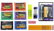 Basic High School Pencil Pouch Kits - 15 Piece, Prefilled, Assorted