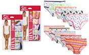 Girls' Underwear - 5-Pack, Assorted Patterns, Size 4