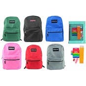 17" Backpack & Elementary School Kit Combos - Blue