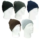 Adult & Kids' Cuffed Knit Hats - Assorted Colors