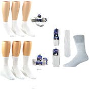 Men's Sock Combos - White, Size 10-13