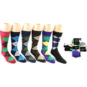 Men's Dress Socks - Argyle Patterns, 10-13