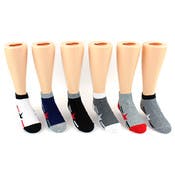 Kids' Star & Stripes Low Cut Socks - Size 4-6, Assorted Colors