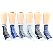 Kids' Crew Socks - Sneaker Pattern, Size 4-6, Ages 4-7