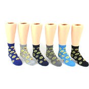 Kids' Crew Socks - Emoji Prints, Size 6-8, Ages 8-12