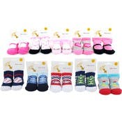Baby Boys' Socks - Assorted Graphic Designs, 12-24M