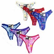Women's Thong Panties - Assorted