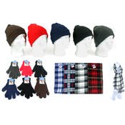 Adults' Winter Hats, Gloves & Scarves Combos - Assorted, Magic Stretch