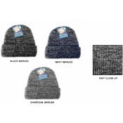 Men's Beanies - Assorted Marled, 4-Ply