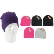 Women's Beanies - Knit, 4 Assorted Colors