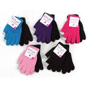 Kids' Touchscreen Gloves - 2 Pack, Assorted Colors