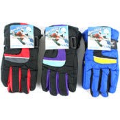 Kids' Ski Gloves - Waterproof, Assorted Colors