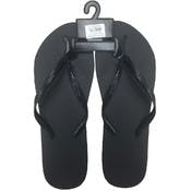 Women's Flip Flops - Black, Sizes 5-11