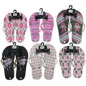 Women's Flip Flops - Breast Cancer Awareness
