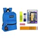17" Classic Backpack & High School Supply Kit Combo - 15 Piece, Blue
