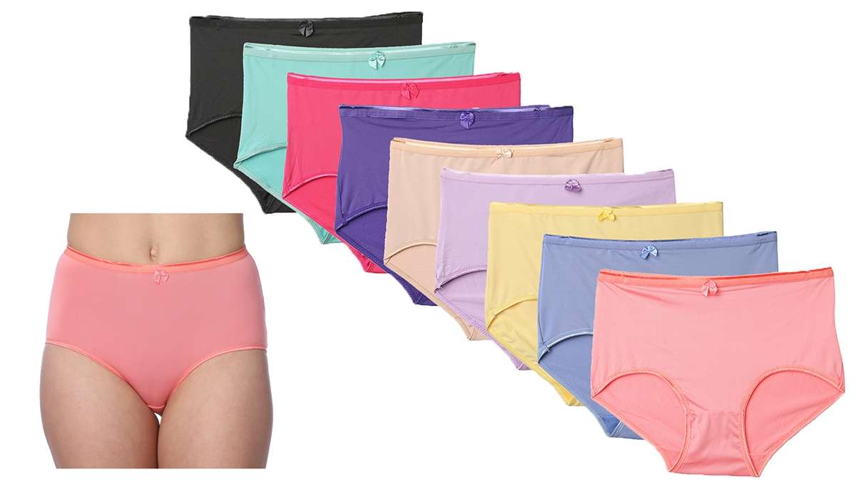 Wholesale Women's Full Panties - 8-10, Assorted Colors - Bulk Briefs