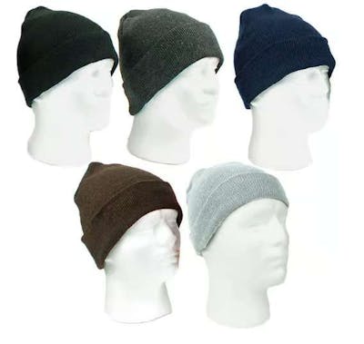 Adult &amp; Kids' Cuffed Knit Hats - Assorted Colors