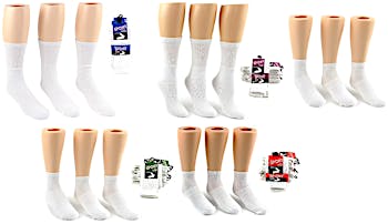 Mens Wholesale Cotton Tube Socks - White Tube Socks For Men - 10-13 - 240  Pack
