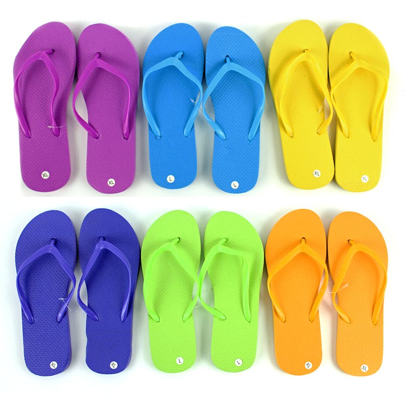 Women's Solid Colors Flip Flops  Assorted