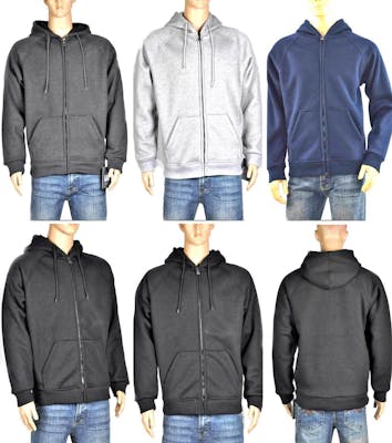 Men's Sherpa Lined Thermal Hoodies - Assorted Colors, M - 2X