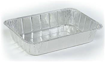 Disposable Aluminum Dinner Tray with Paper Lids 3 Compartment Foil Pan (250 Pack) (Set of 250) Nicole Fantini Collection