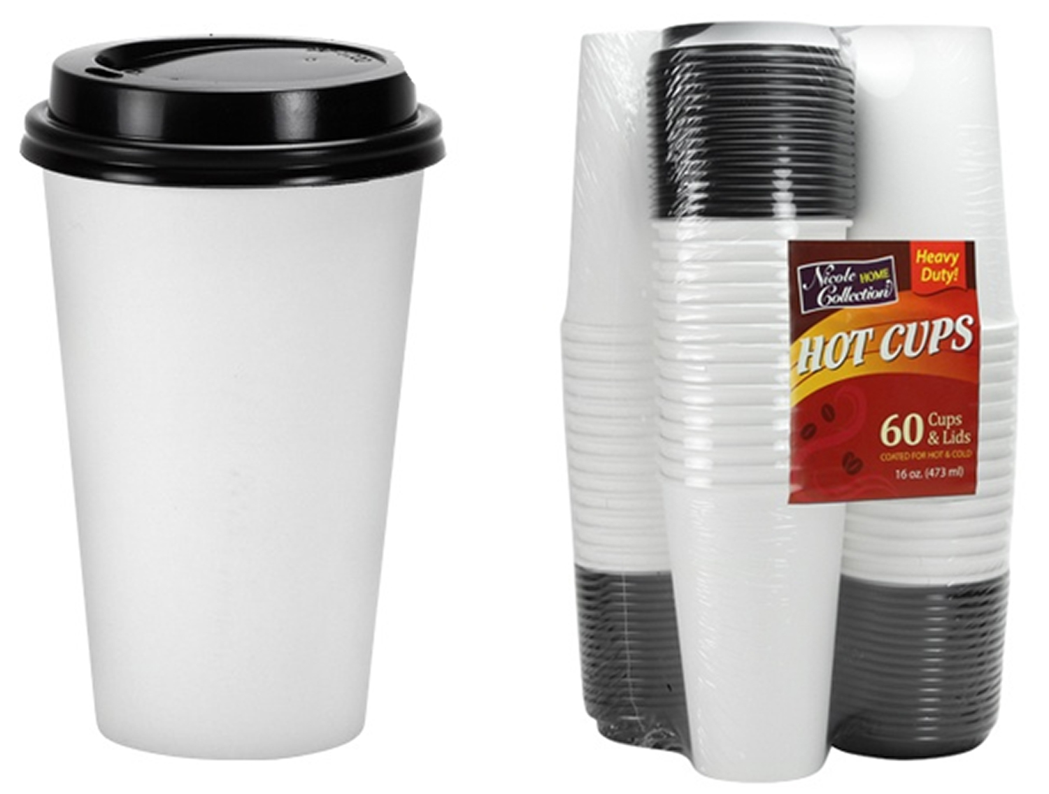 16 oz hot cups with lids