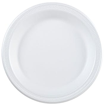 Nicole Home Collection 9, White, Pack of 60 Paper Plates, 9 inch  Plate/60 ct