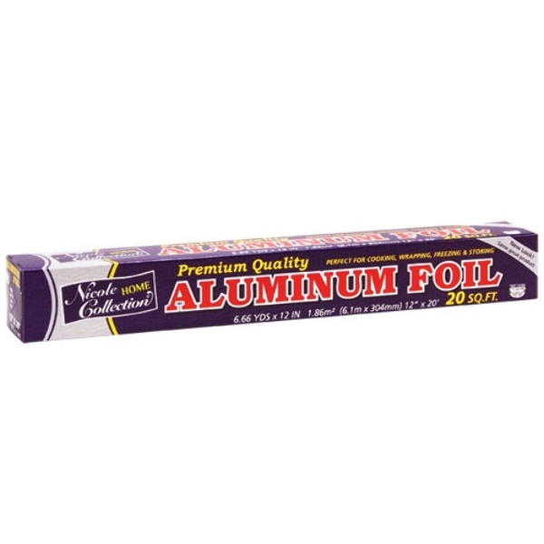 Wholesale Aluminum Foil 12" X 20' Roll Nicole Home Collection