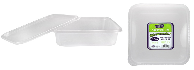 80 oz. Square Storage Container with Lids - Blue - 2 Sets - Nicole Home  Collection Case of 24, 24 - Fry's Food Stores