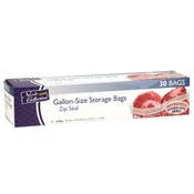 Gallon Storage Bags - Zip Seal, 30 Packs