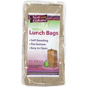 Paper Lunch Bags - 40-Packs, Natural Color