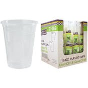 Plastic Soft Cups - Clear, 16 oz.
