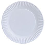 Paper Plates - White, 6 Inch, 80 Packs