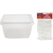 Mini Storage Containers - Rectangular, 2.3 oz, 10 Pack