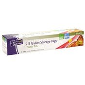 Freezer Storage Bags - 2.5 Gallon, Slide Tab, 12 Pack