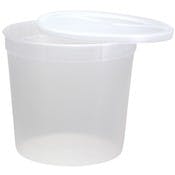 Plastic Deli Containers - Clear, with Lids, 80 oz