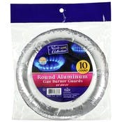 Aluminum Gas Burner Guards - Round, 10 Pack