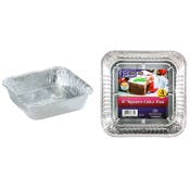 Aluminum Cake Pans - 8" Square, 4 Pack