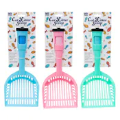 Cat Litter Scoops with Waste Bag Dispensers - Assorted Colors
