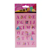 Disney Princess Stickers - Alphabet, 4 Sheet