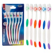 Adult Toothbrushes - Assorted, 6 Pack
