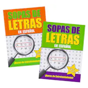 Spanish Word Search Books, 80 Pages - Two Titles