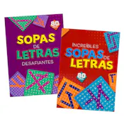Spanish Word Search Puzzle Books, 80 Pages - Two Titles