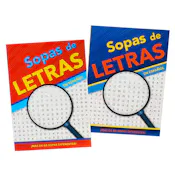 Spanish Word Search Puzzle Books, 80 Pages - Two Titles