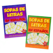 Spanish Word Search Puzzle Books, 80 Pages - Two Titles