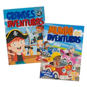 Adventures Spanish Coloring Books, 128 Pages - Two Titles