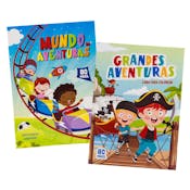 Adventures Coloring Books, Spanish - 80 Pages